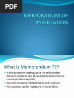 Memoradum of Association