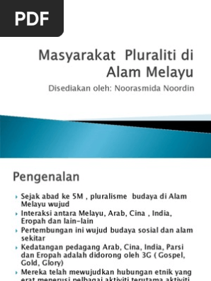 Pengaruh Luar Dalam Masyarakat Melayu