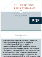 Frekuensi Masalah Kesehatan