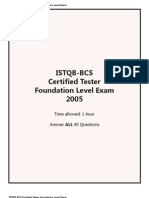 Istqb-bcs 2005 Exam