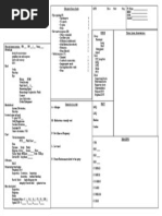 Trauma Sheet