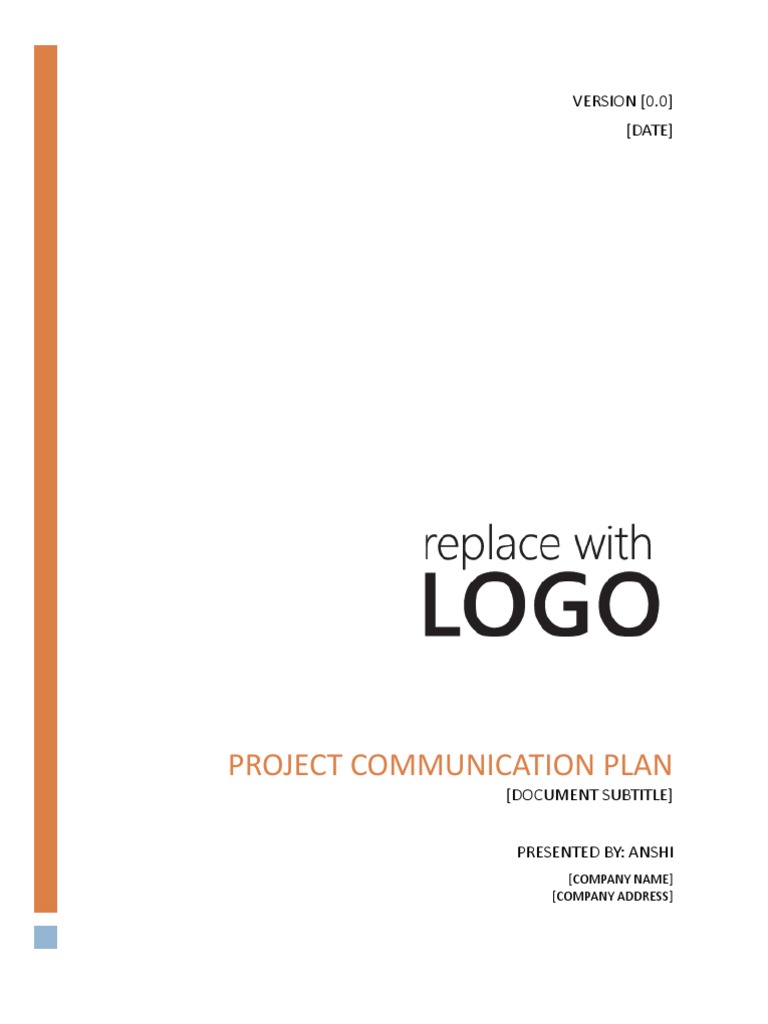 Project Communication Plan Overview | PDF | Risk Management | Business