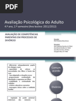 Avaliacao Competencias Parentais Em Processos de Divorcio