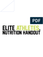 Elite Athletes Nutrition Handout - Off-Season Camp 14+