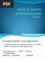 Wage & Salary Administration Class-2