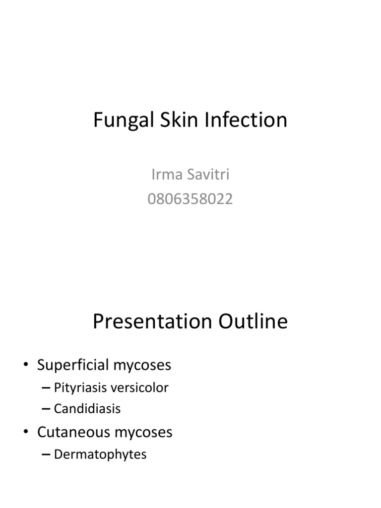 Fungal Skin Infection PDF Candidiasis Medical Specialties