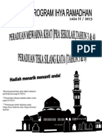 Poster Ihya Ramadhan