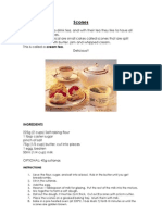 Scones Recipe