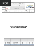 Sarcheshmeh Flash Smelting Furnace Project: Specification For Fabrication and Erection of Steelwork