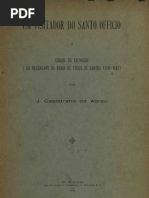 ABREU, J. Capistradno. Um Visitador Do Santo Oficio