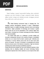 Final Report Project on Retail Banking in India