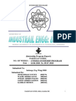 Internship Report Pakistan Steel Mill