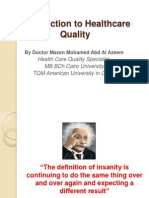 Introduction in Healthcare Quality