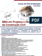 Informativo Gestão de Projetos e Obras da Construção Civíl