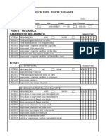 Checklist pontes rolantes