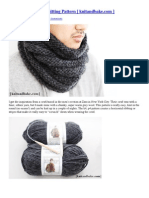 Easy Striped Cowl Knitting Pattern