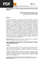 FORMAÇÃO MATEMÁTICA