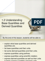 Understanding base and derived quantities