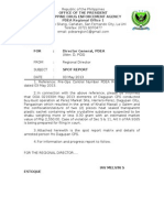 Memorandum FOR: Director General, PDEA: Republic of The Philippines
