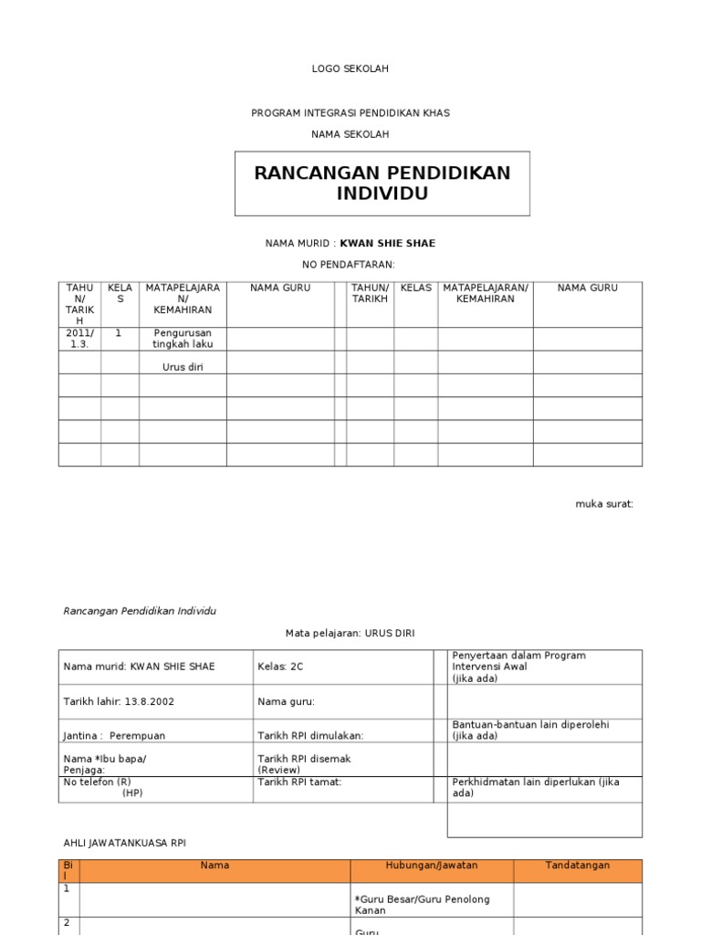 Format Rpi | PDF
