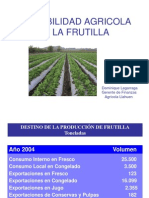 Rentabilidad Agricola de La Frutilla: Dominique Legarraga Gerente de Finanzas Agrícola Llahuen