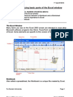 Lesson 1 - Identifying Basic Parts of The Excel Window