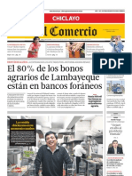 ECCH-20072013 - El Comercio Chiclayo - Portada - Pag 1