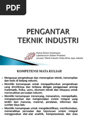 Pti Pengantar Teknik Industri
