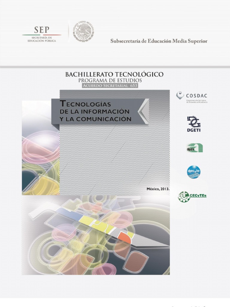 Programa de Estudios TIC Bachillerato Técnico | PDF | Servicio de redes ...