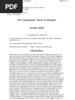 Cognitive Linguistics - Lakoff, G. - The Contemporary Theory of Metaphor