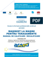 Masinist la masini pentru terasamente. Manual de calificare / recalificareMasinist La Masini Pentru Terasamente. Manual de Calificare - Recalificare