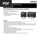 Download Datasheet PLC OMRON CP1E by Tiar Kusuma Dewi SN155248363 doc pdf