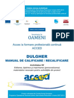 Dulgher. Manual de calificare / recalificare