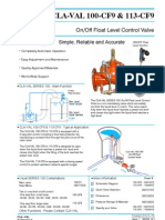 CLA-VAL 100-CF9 & 113-CF9: On/Off Float Level Control Valve