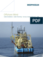 Offshore Wind: Cable Installation Cable Trenching Survey & Seabed Mapping IMR