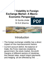 Study of Volatility in Foreign Exchange Market: A Macro-Economic Perspective