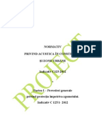 Act - 01 - C125 - 2012 - Normativ ACUSTICA in Constructii - PROIECT PDF