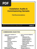 Installation Audits - Commissioning Gensets