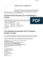 This Document by Contributing To Scribd: Developing The Straddle-Sit Press To Handstand