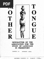 Mother Tongue 14 (August 1991)