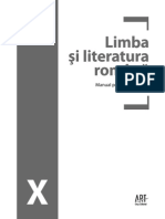 Manual Ed Art Limba Si Literatura Romana Cls A X-A