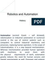 Robotics and Automation History