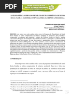 Analise Critica Ao Bolsa Familia