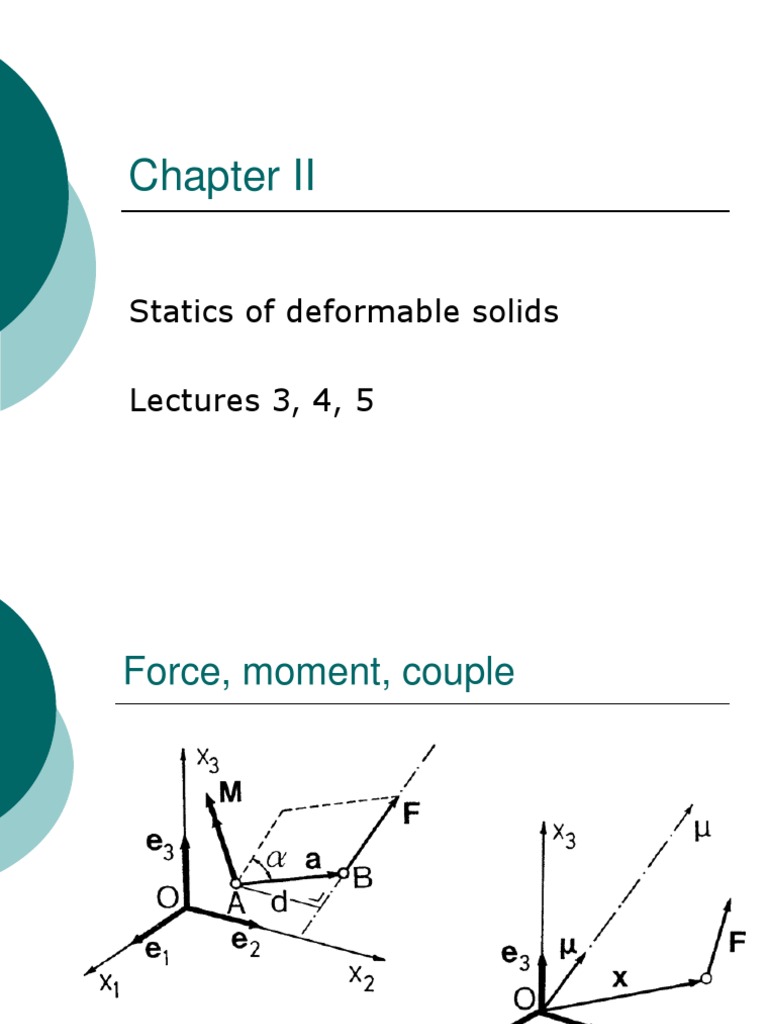 Statics of Deformable Solids Lectures 3, 4, 5 | PDF | Science ...
