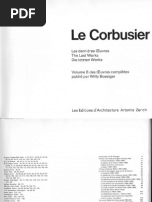 Le Corbusier Complete Works in Eight Volumes Vol. 8 - 1965-1969 | PDF
