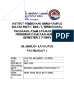 English Proficiency II Course at Sultan Mizan Teacher Education Campus