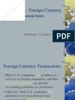 Appendix D: Foreign Currency Transactions: Instructor's Lecture