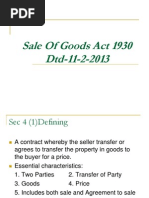 sale-of-goods-act-1930 PPT 11-2-2013