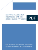 Download Responsi Manajemen Organisasi  Sumber Daya Manusia Studi Kasus PT Wika Beton by Rama Renspandy SN155310937 doc pdf
