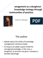 Knowledge Management as a Doughnut